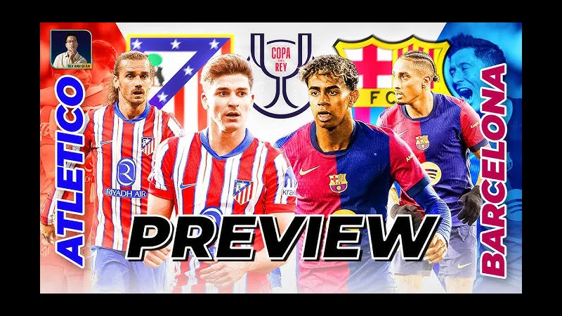 Cầu thủ Atletico Madrid và Barcelona đấu tranh gay gắt trên sân Cầu thủ Atletico Madrid và Barcelona đấu tranh gay gắt trên sân