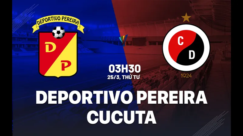 Cầu thủ Deportivo Pereira và Cucuta Deportivo tranh chấp trên sân Cầu thủ Deportivo Pereira và Cucuta Deportivo tranh chấp trên sân