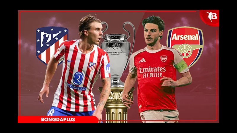 Cầu thủ Atletico Madrid và Arsenal đối mặt trên sân cỏ Cầu thủ Atletico Madrid và Arsenal đối mặt trên sân cỏ