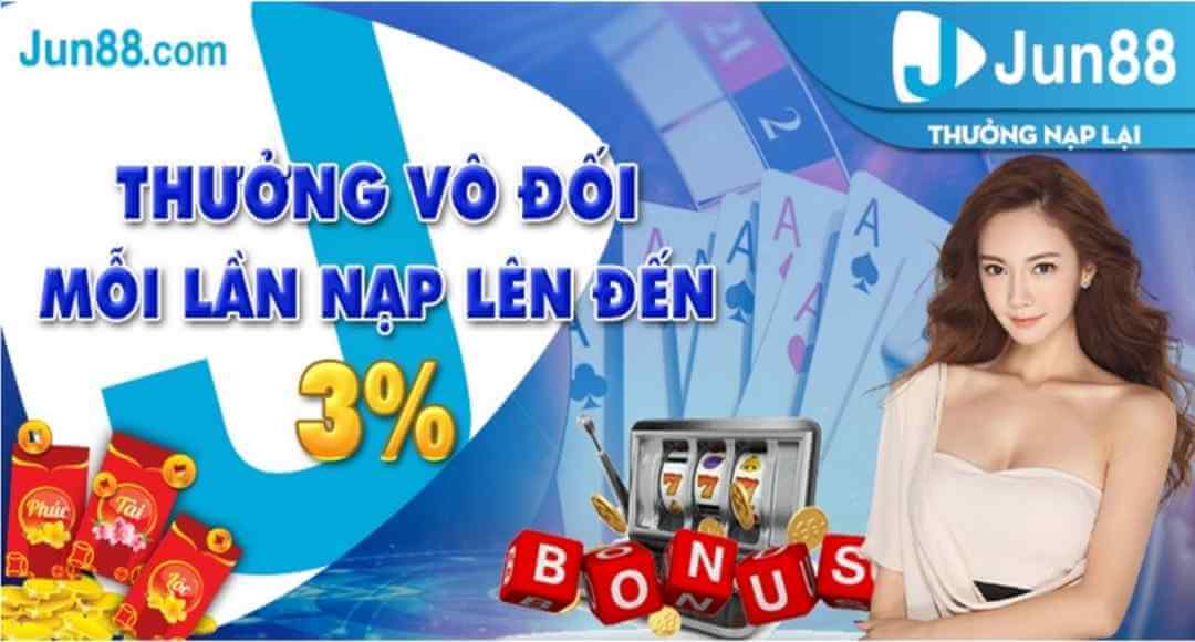 Tổng hợp khuyến mãi nạp tiền hot nhất tại Jun88 6 Khuyến mãi hấp dẫn khi mỗi lần nạp tiền